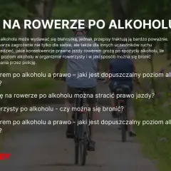 Jazda rowerem po alkoholu: czy można stracić prawo jazdy? Dowiedz się, jakie są konsekwencje prawne i dopuszczalny poziom alkoholu.