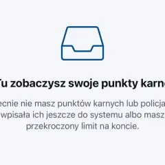 Tu sprawdzisz, ile punktów karnych ma młody kierowca. Obecnie brak wpisów lub przekroczony limit.