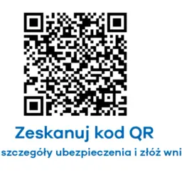 Skanuj kod QR, by poznać szczegóły assistance midi Uniqa i złożyć wniosek.