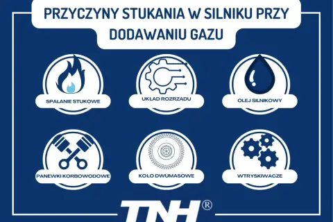 Przyczyny stukania w silniku: spalanie stukowe, układ rozrządu, olej silnikowy, panewki korbowodowe, koło dwumasowe, wtryskiwacze.