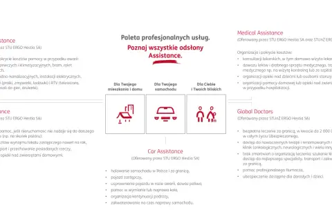 ERGO Hestia Assistance oferuje pomoc w domu, przy awarii auta, opiekę medyczną i globalną.