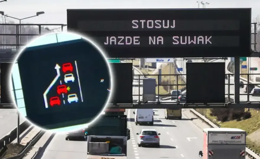 Jazda na suwak - kiedy obowiązuje i jak przejechać zwężenie?