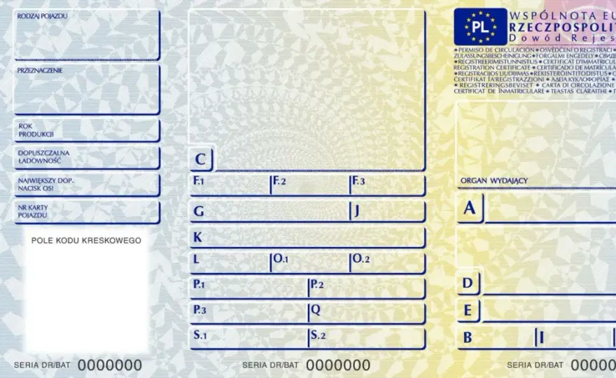 Dowód rejestracyjny bez tajemnic - jak czytać oznaczenia?