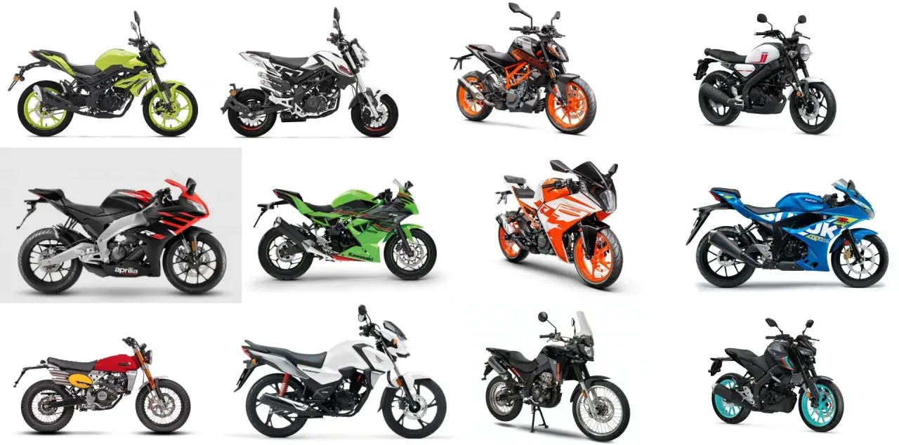 Różne motocykle i skutery. Zastanawiasz się, jakie prawo jazdy na skuter? Zobacz modele, które wymagają różnych uprawnień.