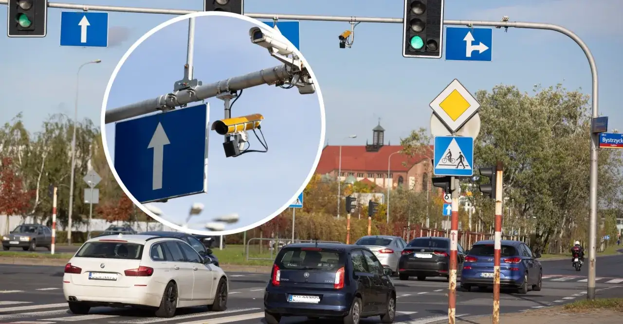 Kamery rejestrujące przejazd na czerwonym świetle czuwają nad ruchem. Uważaj na znaki i sygnalizację, by uniknąć mandatu.